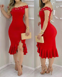 Rhinestone Embellished Women Dress