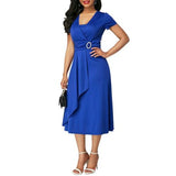 Solid Color Women Dress