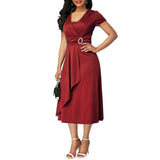 Solid Color Women Dress