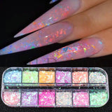 Fluorescent Pigment False Nails