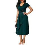 Solid Color Women Dress