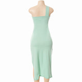 Cut Out Split Women Dress