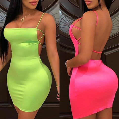 Neon Color Women Dress